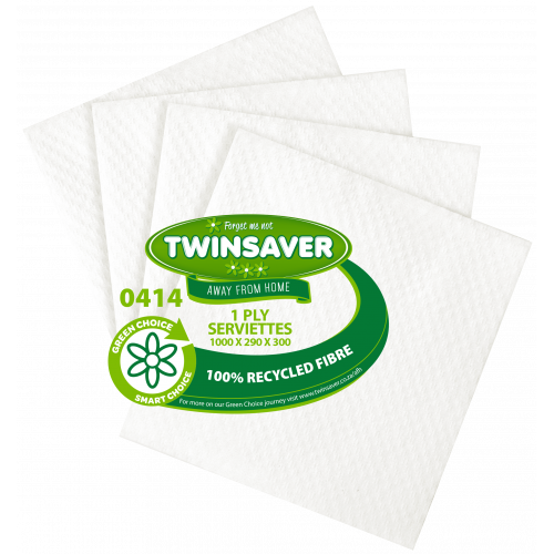 Twinsaver 1 Ply Serviettes (1000 units)