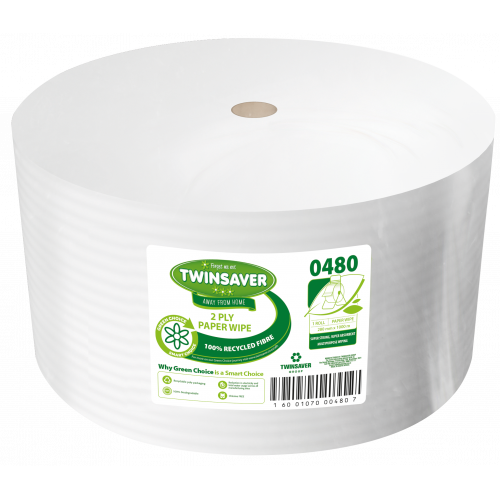 Twinsaver 2 Ply Wipe