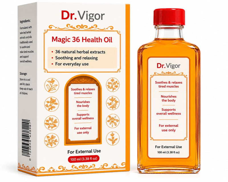Dr. Vigor Magic 36 Health Oil – Traditional Herbal Massage Oil 50ML