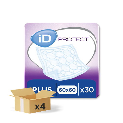 iD Protect Plus Linen Saver Underpads – 4 x 30 Pack (120 Underpads) Bulk
