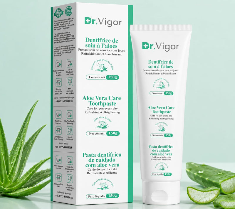 Dr. Vigor Aloe Vera Care Toothpaste – Daily Oral Care & Fresh Breath