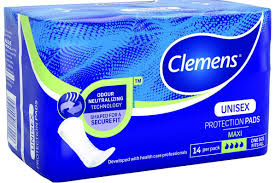 Clemens Care Anatomically Shaped Pads (Maxi)
