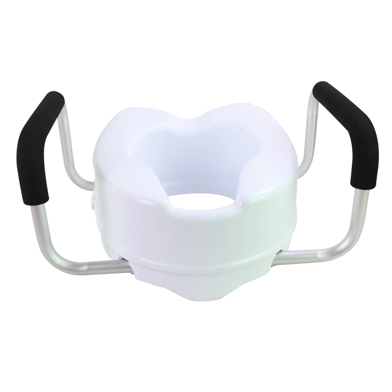 Toilet Seat Raiser (with Armrest)