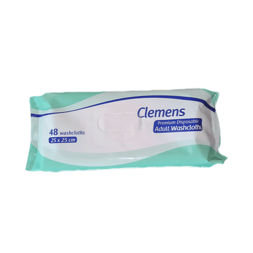 Clemens Adult Disposable Washcloths (48 units) DAATS.