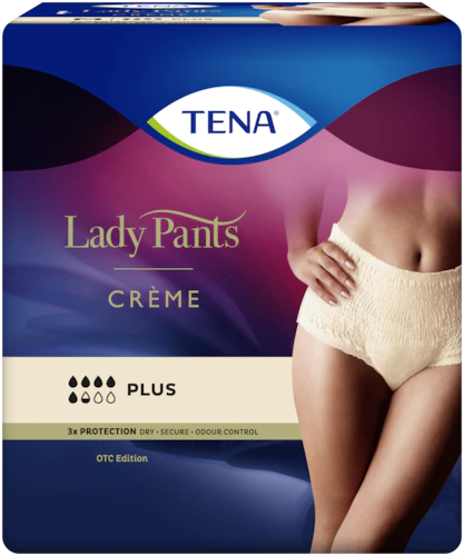 TENA Lady Pants Plus High Waist Crème (Bulk) - DAATS
